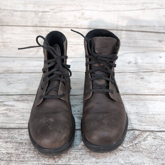 Blundstone Lace-Up Leather Boots Brown Work Casual Ankle Shoes – Men’s 8 - Picture 1 of 11